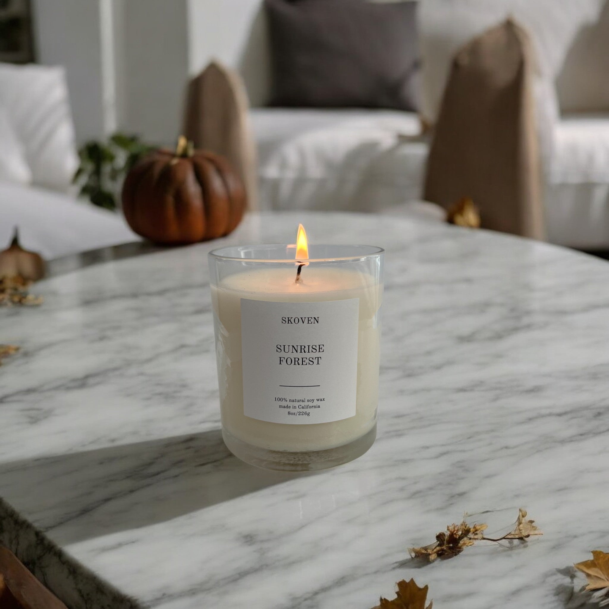 Sunrise Forest Candle