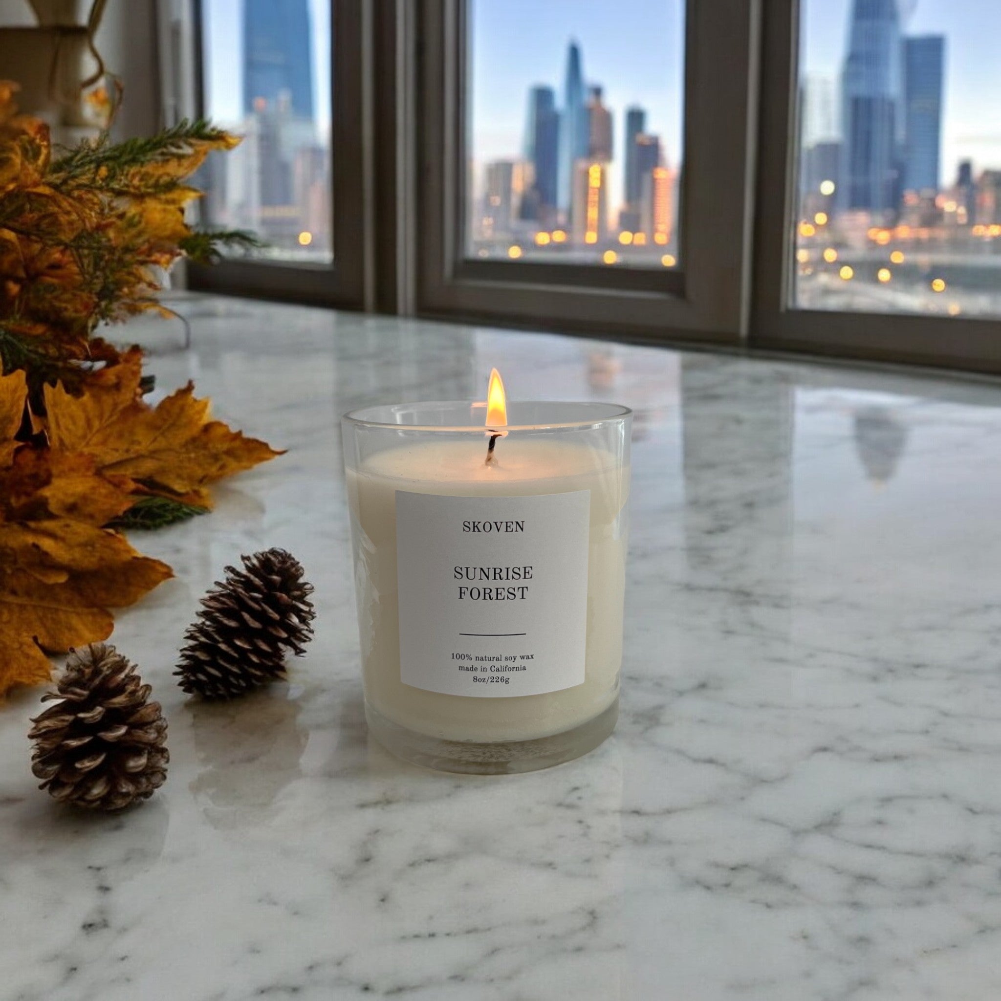 Sunrise Forest Candle