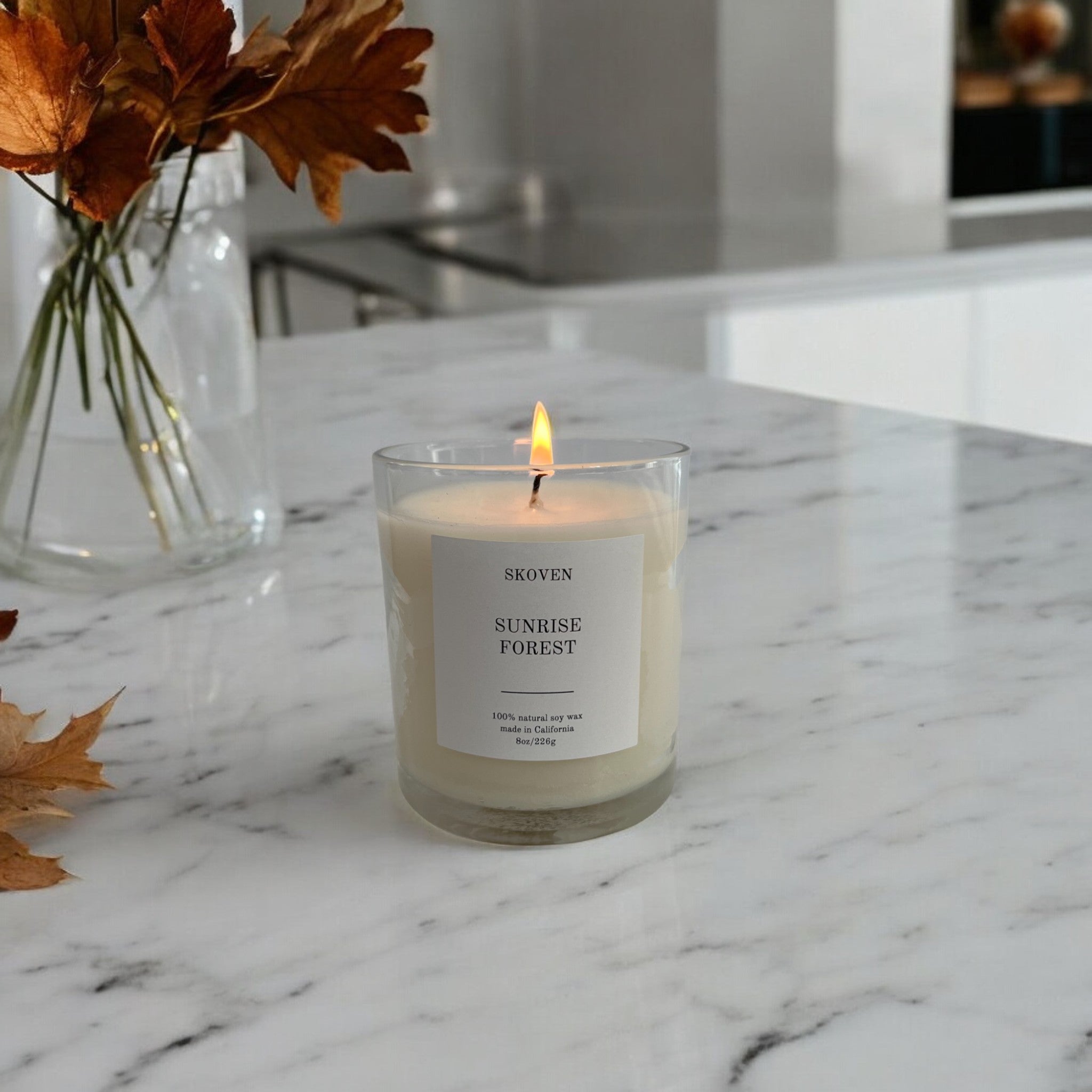 Sunrise Forest Candle