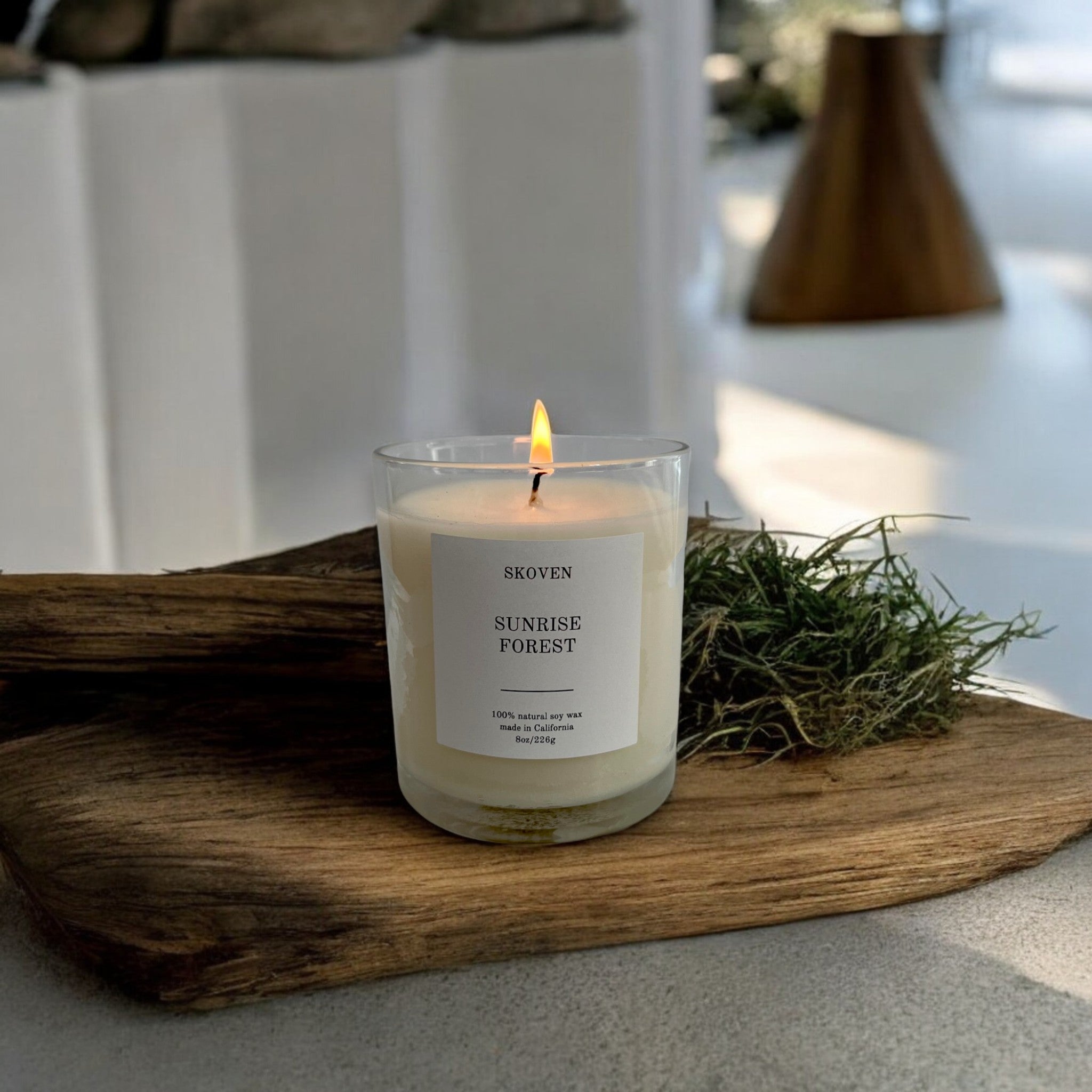 Sunrise Forest Candle