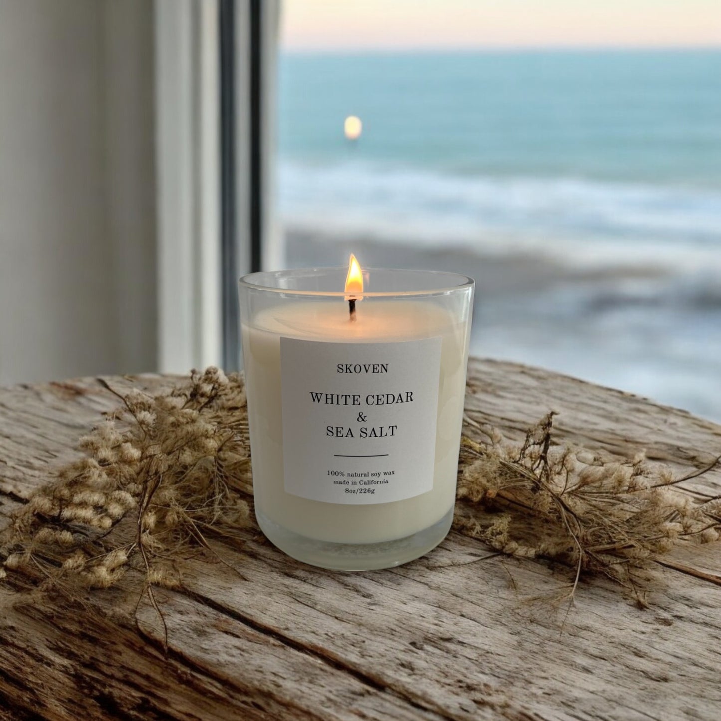 White Cedar and Sea Salt Candle